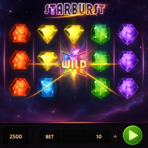 MegaBet - Starburst Slot Game - NetEnt
